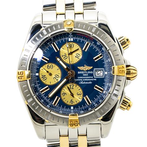 two tone breitling watches|breitling two tone chronometre automatic.